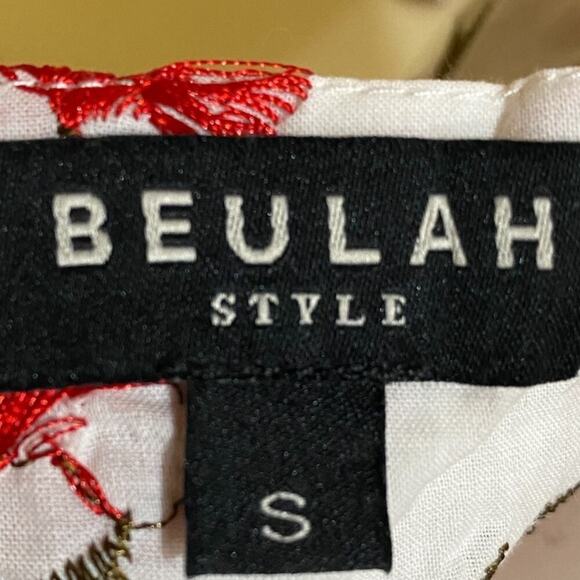 Beulah Style Tiered Rose Embroidered Maxi Dress Size S - Picture 9 of 13